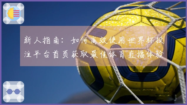 新人指南：如何高效使用世界杯投注平台首页获取最佳体育直播体验